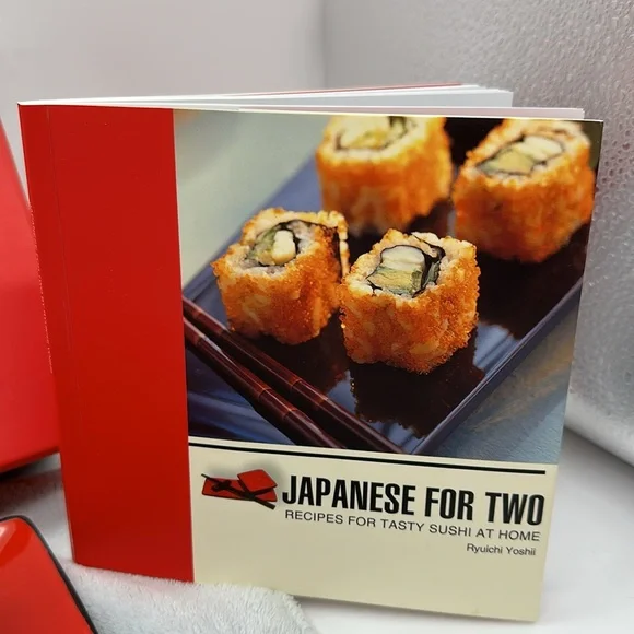 Sushi For Two Box Kit-Includes Ceramic/Porcelain Trays & Dishes w/How-to Book - Picture 2 of 16